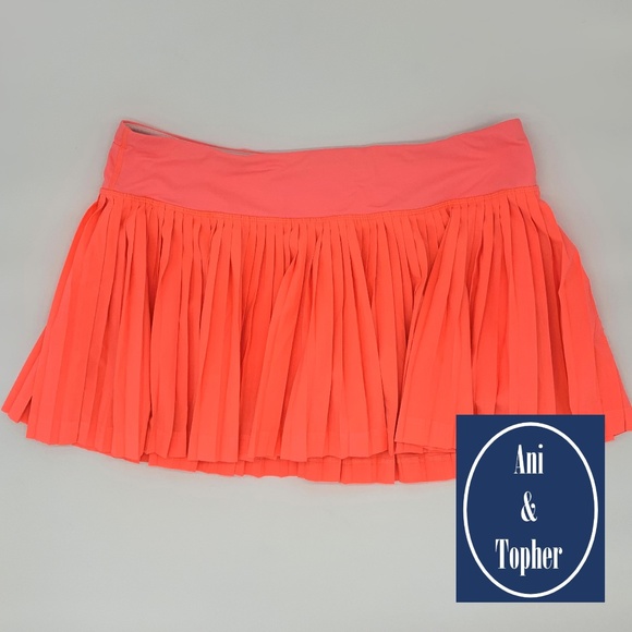 lululemon athletica Pants - Lululemon Under $50: Orange Skirt/Skort sz 10